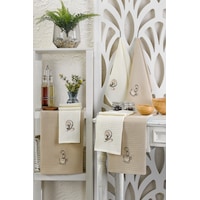 Alice 6 Lı Nakışlı 40x60 Cm Mutfak Havlusu Sütlü Kahverengi Alice 6 Lı Nakışlı 40x60 Cm Mutfak Havlusu Sütlü Kahverengi