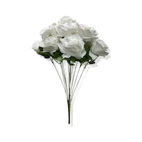 Cihan Çiçekçilik Yapay Çiçek Gül Demeti 50 Cm 12 Dal Beyaz Cihan Çiçekçilik Yapay Çiçek Gül Demeti 50 Cm 12 Dal Beyaz