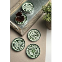 Tabak Evi Stoneware Mozaik Green Sefa 6'lı Çay Tabağı 10 CM Çok Renkli Tabak Evi Stoneware Mozaik Green Sefa 6'lı Çay Tabağı 10 CM Çok Renkli