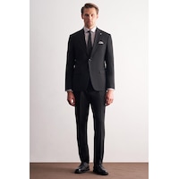 İmza Siyah Kırlangıç Yaka Çizgili 6 Drop Slim Fit Tam Astar Esnek Takım Elbise 1001255164 İmza Siyah Kırlangıç Yaka Çizgili 6 Drop Slim Fit Tam Astar Esnek Takım Elbise 1001255164