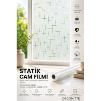 Deconitte Desenli Statik Buzlu Cam Filmi Mahremiyet Sağlayan Cam Pencere Duşakabin Kaplama 60x100 Cm Deconitte Desenli Statik Buzlu Cam Filmi Mahremiyet Sağlayan Cam Pencere Duşakabin Kaplama 60x100 Cm