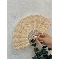 Rattan Ahşap El-duvar Yelpazesi Rattan Ahşap El-duvar Yelpazesi