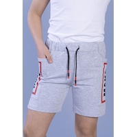 Toontoy Kids Toontoy Erkek Çocuk Beli Ayarlanabilir Cep Detaylı Baskılı Şort Gri Melanj Toontoy Kids Toontoy Erkek Çocuk Beli Ayarlanabilir Cep Detaylı Baskılı Şort Gri Melanj