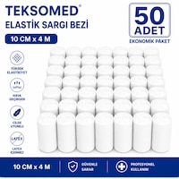 Teksomed Elastik Sargı Bezi 10 Cm X 4 Metre 50 Adet Teksomed Elastik Sargı Bezi 10 Cm X 4 Metre 50 Adet