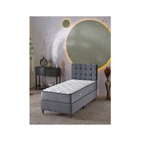 Beehanem Bengü Baby Face Kumaş Başlık + Baza + Yatak Seti 100x200 Açık Gri Geniş Konfor 3'lü 100 x 200 Beehanem Bengü Baby Face Kumaş Başlık + Baza + Yatak Seti 100x200 Açık Gri Geniş Konfor 3'lü 100 x 200