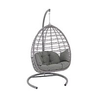 Monalin Home Garden Rattan Cross El Örgüsü Bahçe & Balkon & Teras Salıncağı Gri Monalin Home Garden Rattan Cross El Örgüsü Bahçe & Balkon & Teras Salıncağı Gri