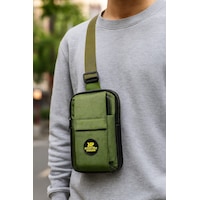 Newish Polo Body Bag Çapraz Göğüs Ve Sırt Çantası Telefon Böl-hki Haki Newish Polo Body Bag Çapraz Göğüs Ve Sırt Çantası Telefon Böl-hki Haki
