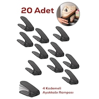 Porsima 5301 20 Li Ayakkabı Rampası Ayakkabı Düzenleyici Dolap İçi Organizer- Siyah Siyah Porsima 5301 20 Li Ayakkabı Rampası Ayakkabı Düzenleyici Dolap İçi Organizer- Siyah Siyah