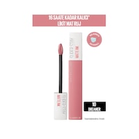 Maybelline New York Super Stay Matte Ink Likit Mat Ruj - 10 Dreamer Pembe Maybelline New York Super Stay Matte Ink Likit Mat Ruj - 10 Dreamer Pembe