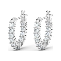5562126 Swarovski Küpe Vıttore-Pe Mını Hoop Czwh-Rhs Gümüş 5562126 Swarovski Küpe Vıttore-Pe Mını Hoop Czwh-Rhs Gümüş