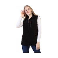 Genius Store Genıus Store Kadın Polar Yelek Tam Fermuarlı 3 Cepli Siyah Genius Store Genıus Store Kadın Polar Yelek Tam Fermuarlı 3 Cepli Siyah