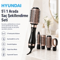 Elektrikli Fırça 5-in-1 Saç Kurutma & Düzleştirici-1438 Elektrikli Fırça 5-in-1 Saç Kurutma & Düzleştirici-1438
