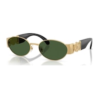 Versace Ve 2299 100271 56 Unisex Oval Gold Metal Güneş Gözlüğü Altın Versace Ve 2299 100271 56 Unisex Oval Gold Metal Güneş Gözlüğü Altın