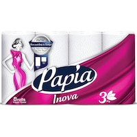 Papia Kağıt Havlu 8 Li Pk 3 Katlı Inova Papia Kağıt Havlu 8 Li Pk 3 Katlı Inova
