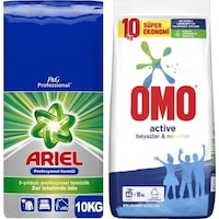 Ariel Matik Beyazlar için 10 Kg + Omo Matik 10 Kg Ariel Matik Beyazlar için 10 Kg + Omo Matik 10 Kg