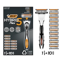 Bic Flex 5 Hybrid Tıraş Bıçağı + Yedek Başlık 10'lu Bic Flex 5 Hybrid Tıraş Bıçağı + Yedek Başlık 10'lu
