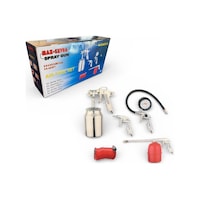 Max Extra 5 Parça Kompresör Havalı Alet Seti Boya Tabancası, Şişirme, Üfleme, Yıkama, Hortum Max Extra 5 Parça Kompresör Havalı Alet Seti Boya Tabancası, Şişirme, Üfleme, Yıkama, Hortum