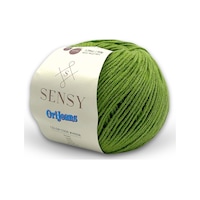 Sensy Orijeans Amigurumi İpliği Punch Panç Baby Soft Cotton 50 Gr Örgü İp Yeşil