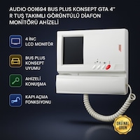 Audıo 001694 Bus Plus Konsept Gta 4 R Tuş Takımlı Görüntülü Diafon Monitörü Ahizeli Audıo 001694 Bus Plus Konsept Gta 4 R Tuş Takımlı Görüntülü Diafon Monitörü Ahizeli