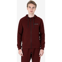 Lescon Bordo Erkek Fermuarlı Kapüşonlu Sweatshirt 23n-1121 Lescon Bordo Erkek Fermuarlı Kapüşonlu Sweatshirt 23n-1121