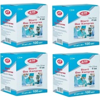 DS Sağlık Steril Gazlı Bez Kompres Spanç 7,5x7,5cm 100 x 4 Kutu DS Sağlık Steril Gazlı Bez Kompres Spanç 7,5x7,5cm 100 x 4 Kutu