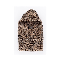 Soley Panthera %100 Pamuk Kadın / Erkek Bornoz Unisex Leopar Baskılı - Kahve Biyeli Soley Panthera %100 Pamuk Kadın / Erkek Bornoz Unisex Leopar Baskılı - Kahve Biyeli