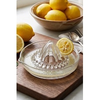 Lüks Cam Limon Sıkacağı Büyük Boy 20 16 7cm Şeffaf Lüks Cam Limon Sıkacağı Büyük Boy 20 16 7cm Şeffaf
