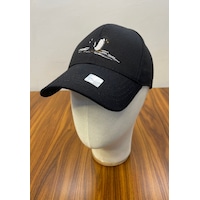Penguen Nakışlı Gabardin Kumaş Unisex Cap Şapka Siyah Penguen Nakışlı Gabardin Kumaş Unisex Cap Şapka Siyah