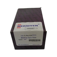 Meridyen Yhb Matkap Uçlu Vida 3.9 x 19 MM 1000'li Meridyen Yhb Matkap Uçlu Vida 3.9 x 19 MM 1000'li