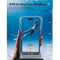 Yüksek Kalite Tüm Telefonlara Uyumlu Yağmur Su Geçirmez Waterproof Deniz Havuz Altı Geçirmez Kılıf Beyaz Yüksek Kalite Tüm Telefonlara Uyumlu Yağmur Su Geçirmez Waterproof Deniz Havuz Altı Geçirmez Kılıf Beyaz