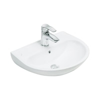 Creavit Oval Lavabo 40 x 50 CM Beyaz Delikli Creavit Oval Lavabo 40 x 50 CM Beyaz Delikli