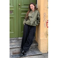Madmext Siyah Beli Büzgülü Wide Leg Kumaş Pantolon Mg1950-siyah Siyah Madmext Siyah Beli Büzgülü Wide Leg Kumaş Pantolon Mg1950-siyah Siyah