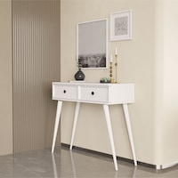 6021 Luna Ahşap Ayaklı Mdf Profil Çerçeveli 2 Çekmeceli Dresuar Beyaz Beyaz 6021 Luna Ahşap Ayaklı Mdf Profil Çerçeveli 2 Çekmeceli Dresuar Beyaz Beyaz