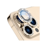 Buff Apple Uyumlu iPhone 14 Pro / 14 Pro Max Diamond Lens Koruyucu Gold Buff Apple Uyumlu iPhone 14 Pro / 14 Pro Max Diamond Lens Koruyucu Gold