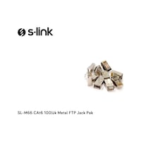 S-Link SL-M66 CAT6 100'lü FTP Metal Jack S-Link SL-M66 CAT6 100'lü FTP Metal Jack