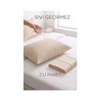 Formeya 2'li Kahve Fermuarlı Sıvı Geçirmez Yastık Koruyucu Alez Formeya 2'li Kahve Fermuarlı Sıvı Geçirmez Yastık Koruyucu Alez