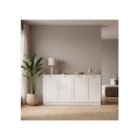 Terra Konsol 160x80x43 Beyaz - Modern Tasarım Antrasit Terra Konsol 160x80x43 Beyaz - Modern Tasarım Antrasit