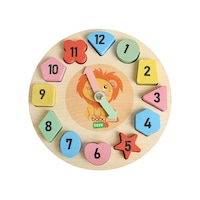 Baby Toys Montessori Ahşap Puzzle Saat Byt-9889 Baby Toys Montessori Ahşap Puzzle Saat Byt-9889