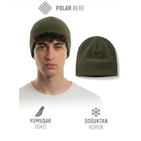 Qulothes Qu-tex Extra Kalın Termal Polar Soğuk Geçirmez Bere Unisex Pamuklu Kışlık Şapkaa Haki Qulothes Qu-tex Extra Kalın Termal Polar Soğuk Geçirmez Bere Unisex Pamuklu Kışlık Şapkaa Haki