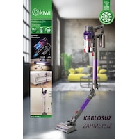 Kiwi KVC-4040BLF Katlanabilir Şarjlı Bldc Motor Dik Süpürge Kiwi KVC-4040BLF Katlanabilir Şarjlı Bldc Motor Dik Süpürge