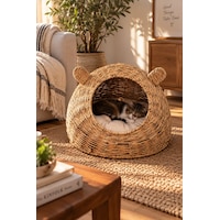 Porsima Ph49 Doğal Hasır Örgü Kedi Köpek Yuvası Kedi Köpek Yatağı 55x40cm Porsima Ph49 Doğal Hasır Örgü Kedi Köpek Yuvası Kedi Köpek Yatağı 55x40cm