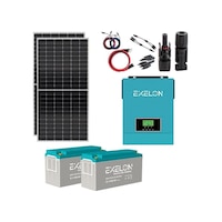 Güneş Enerjisi Solar Paketi 3kVA İnverter 450W Güneş Paneli 150Ah Jel Akü Güneş Enerjisi Solar Paketi 3kVA İnverter 450W Güneş Paneli 150Ah Jel Akü