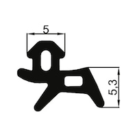 Pvc Kapı-Pencere Kasa Kanat Contası Pimapen Fitili Pak-05 10 M Siyah Pvc Kapı-Pencere Kasa Kanat Contası Pimapen Fitili Pak-05 10 M Siyah