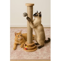 Kedi Tırmalama Çubuğu Ve Oyuncağı 64 CM Kedi Tırmalama Çubuğu Ve Oyuncağı 64 CM