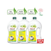 Mom's Green Bitkisel Elde Bulaşık Temizleyici Limon 3 x 1500 ML Mom's Green Bitkisel Elde Bulaşık Temizleyici Limon 3 x 1500 ML