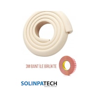 Krem Kalın Şerit Kenar Koruyucu – 2 Metre Kauçuk Darbe Emici Güvenlik Bandı (3m Bant) Krem Kalın Şerit Kenar Koruyucu – 2 Metre Kauçuk Darbe Emici Güvenlik Bandı (3m Bant)