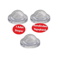 Silikon Kapı Stoperi Şeffaf 3 Adet Tamponu Kendinden Yapışkanlı Şeffaf Kapı Kolu Stopu Silikon Kapı Stoperi Şeffaf 3 Adet Tamponu Kendinden Yapışkanlı Şeffaf Kapı Kolu Stopu