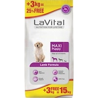 La Vital Kuzu Etli Büyük Irk Yavru Köpek Maması 12 + 3 KG La Vital Kuzu Etli Büyük Irk Yavru Köpek Maması 12 + 3 KG