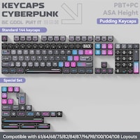 Gravastar Mekanik Oyuncu Klavyesi Tuş Takımı Seti, Mekanik Klavye İle Uyumlu Tuşlar, Cyberpunk Gravastar Mekanik Oyuncu Klavyesi Tuş Takımı Seti, Mekanik Klavye İle Uyumlu Tuşlar, Cyberpunk