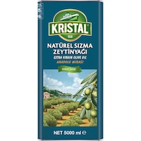 Kristal Natürel Sızma Zeytinyağı Anadolu Mirası 5 Litre Teneke Kristal Natürel Sızma Zeytinyağı Anadolu Mirası 5 Litre Teneke